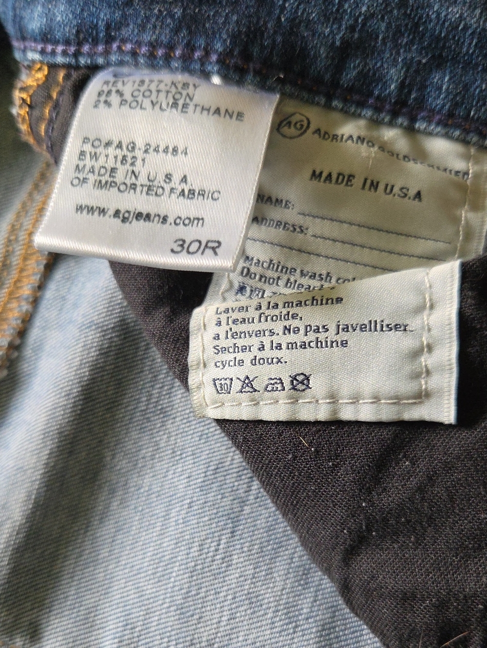 AG Adriano Goldschmied Light Blue Denim Jeans (Ankle/Cropped)